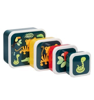 Snack Boxes, set of 4 - Jungle Tiger