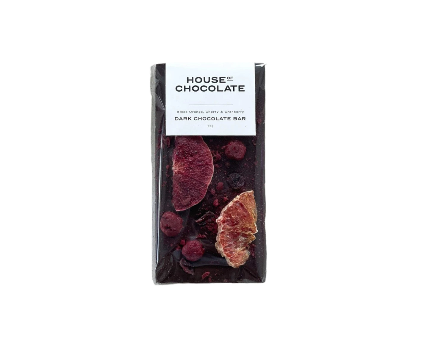 Blood Orange, Cherry & Cranberry Dark Choc Bar