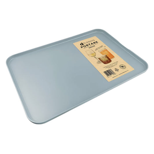 Rectangle Tray Wheat Straw Denim