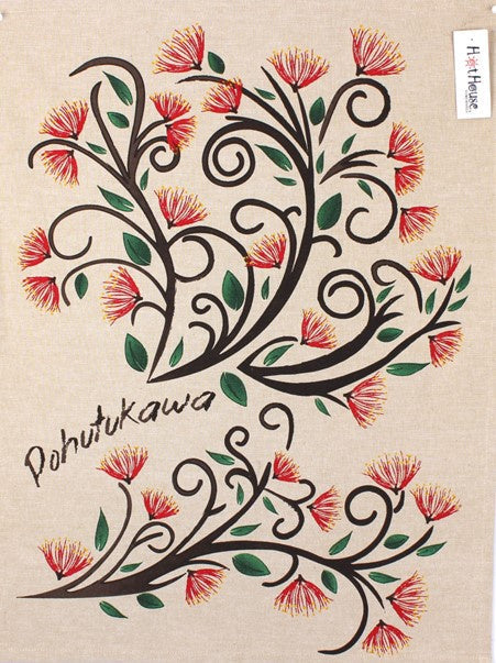 Tea Towel Pohutukawa