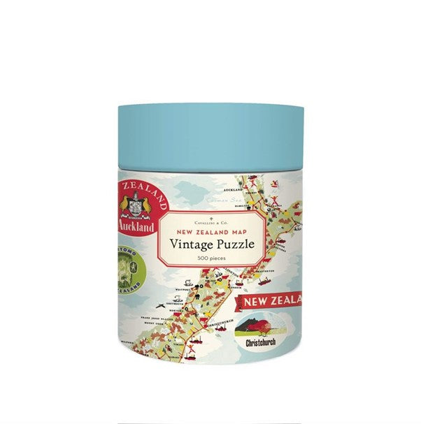Vintage Jigsaw NZ Map