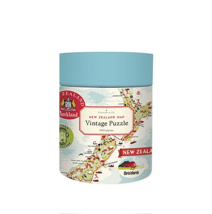 Vintage Jigsaw NZ Map