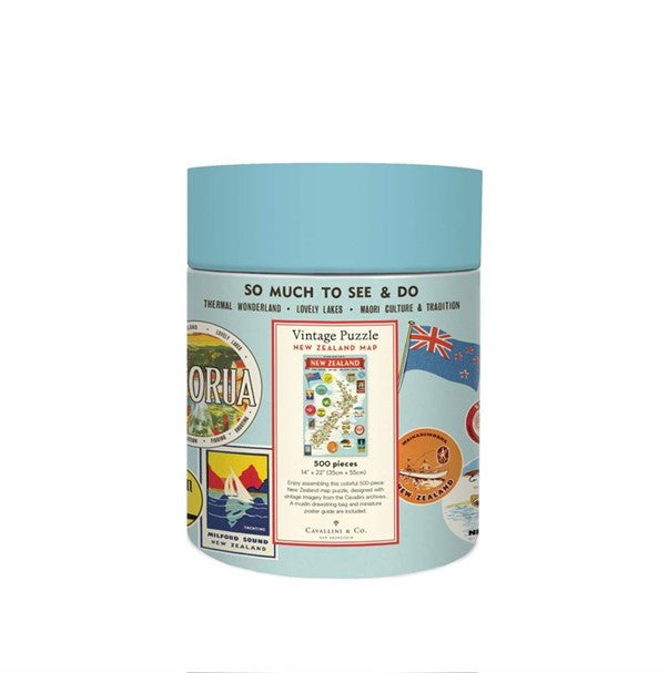 Vintage Jigsaw NZ Map