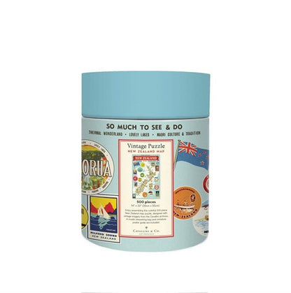Vintage Jigsaw NZ Map