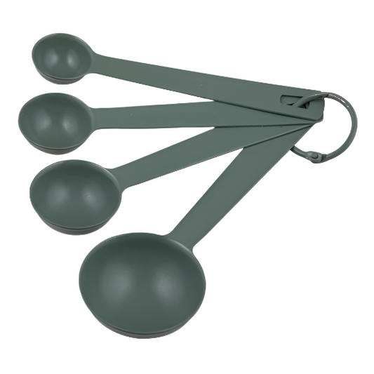 Essentials Measuring Spoons Set4 Sage