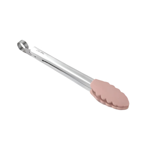 Tongs Silicone Head 10" Dusky Pink