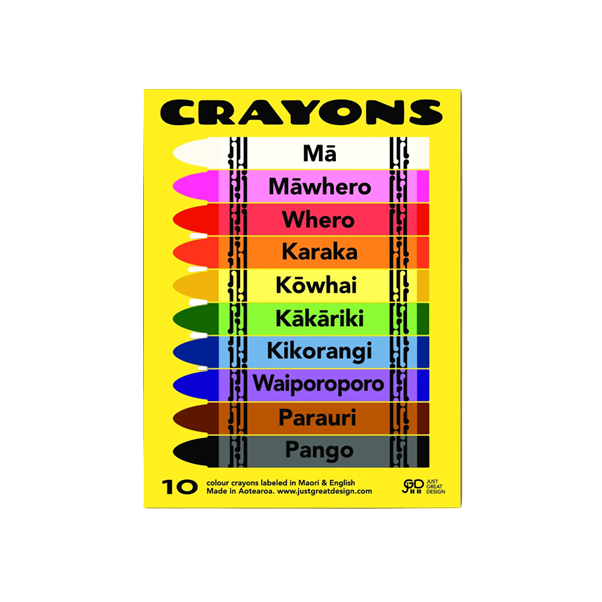 Maori/English Crayons 10 Pack