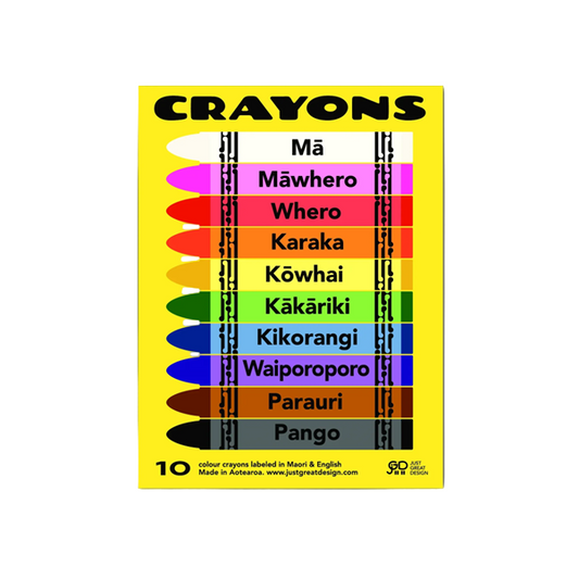 Maori/English Crayons 10 Pack
