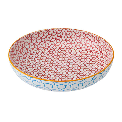 Coupe Bowl 21cm Geometric Blue