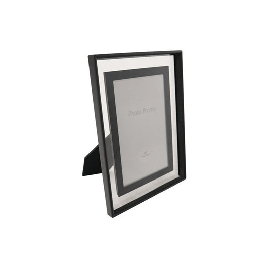Picture Frame Black Polished Glass 4"x 6"