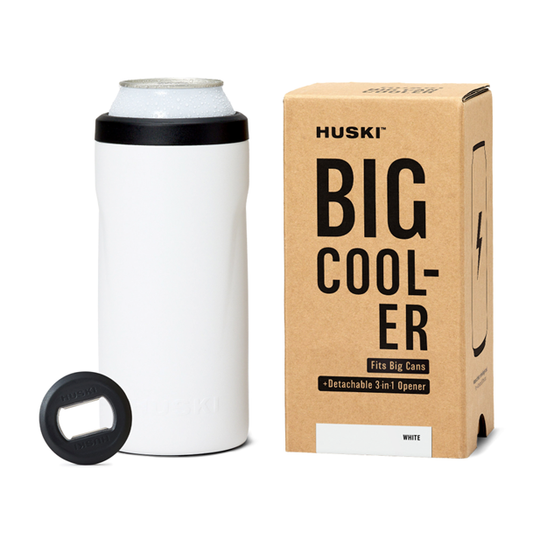 Huski Big Can Cooler White