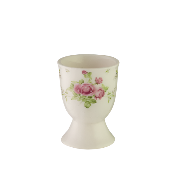 Egg Cup Rose White