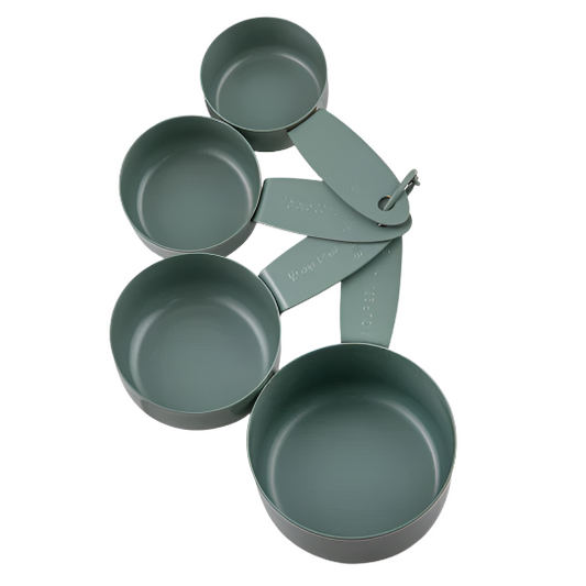 Essentials Measuring Cups Set4 Sage