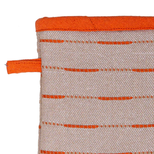 Eco Recycled Dash Orange Oven Mitt