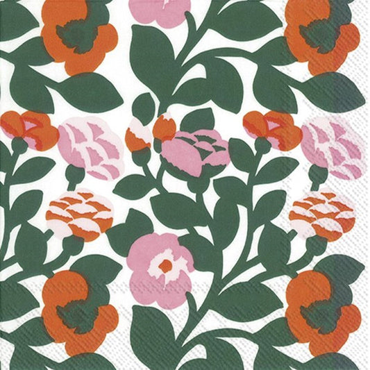 Luncheon Green Green Orange