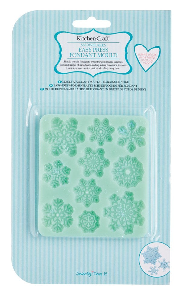 Fondant Mould - Medium Snowflakes