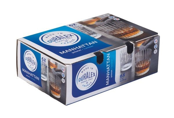 Manhatten Clear Tumbler 310ml Set/6