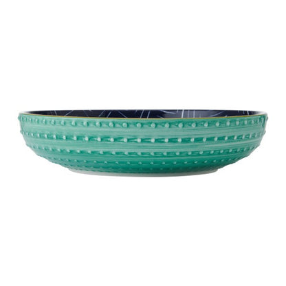 Coupe Bowl 21cm Indigo Chevron