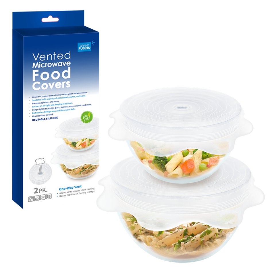Vented Silicone Food Cover Set