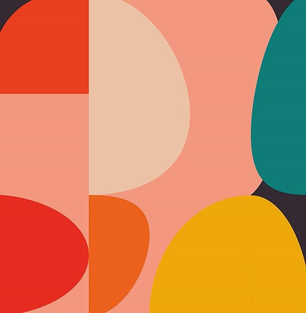 Card Pink Orange Yellow