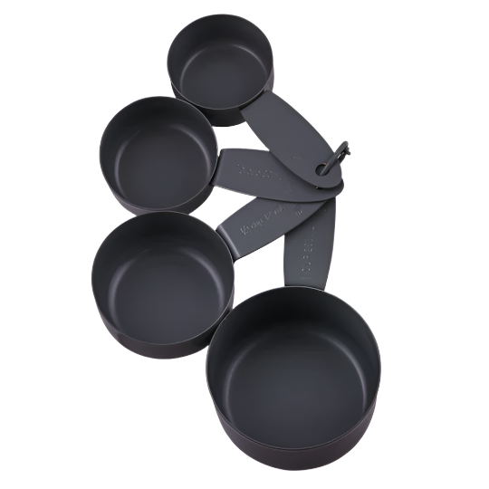 Essentials Measuring Cups Set4 Charcoal