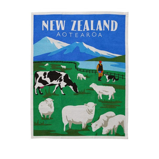 Tea Towel NZ Farming