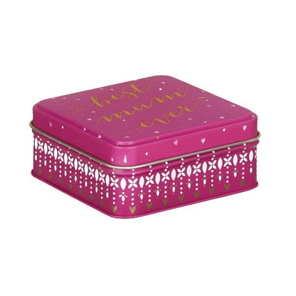 SM Small Square Tins Best Mum Ever