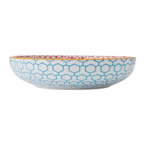 Coupe Bowl 21cm Geometric Blue