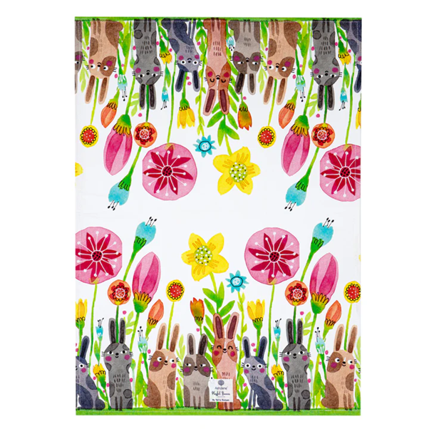Playful Bunnies 2pk Kitchen Towel