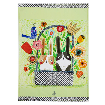 Playful Bunnies 2pk Kitchen Towel
