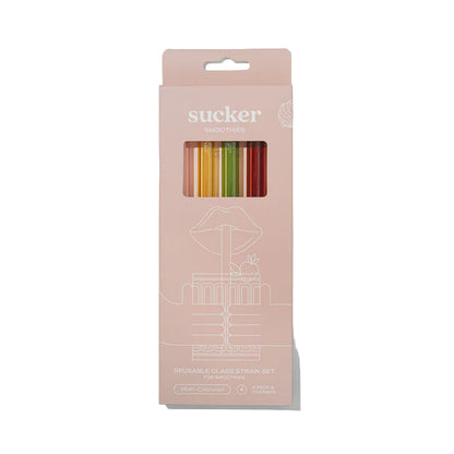 Smoothie Glass Straws Multi