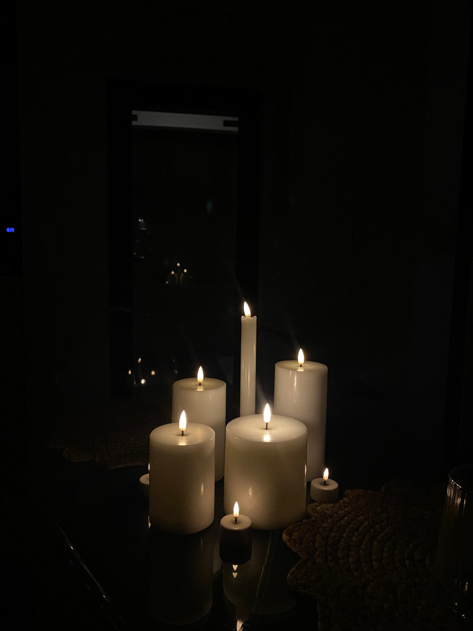 Classic Ivory LED Candle 12.5cm x 7.5cm
