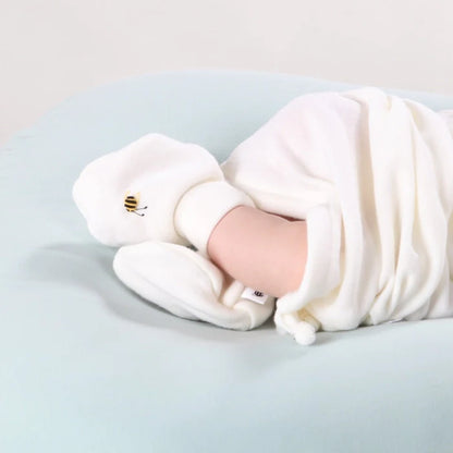 Cream Bee Merino Booties