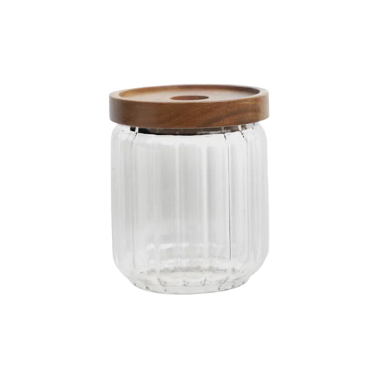 Borosilicate Glass Jar Acacia Lid