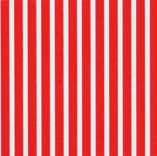 Luncheon Stripes Again Red