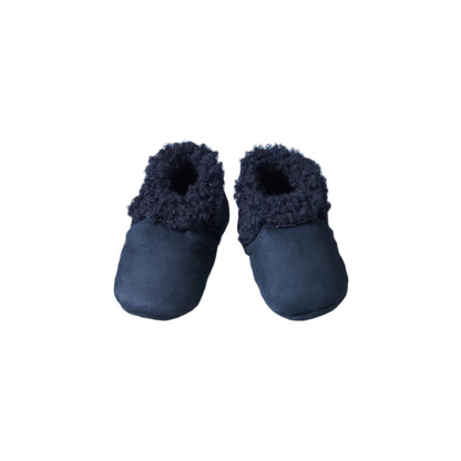Lambskin Booties Navy