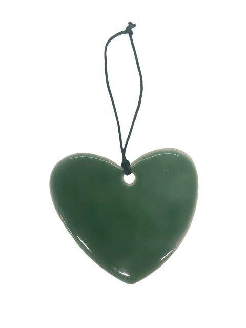Single Large Heart - Plain Green
