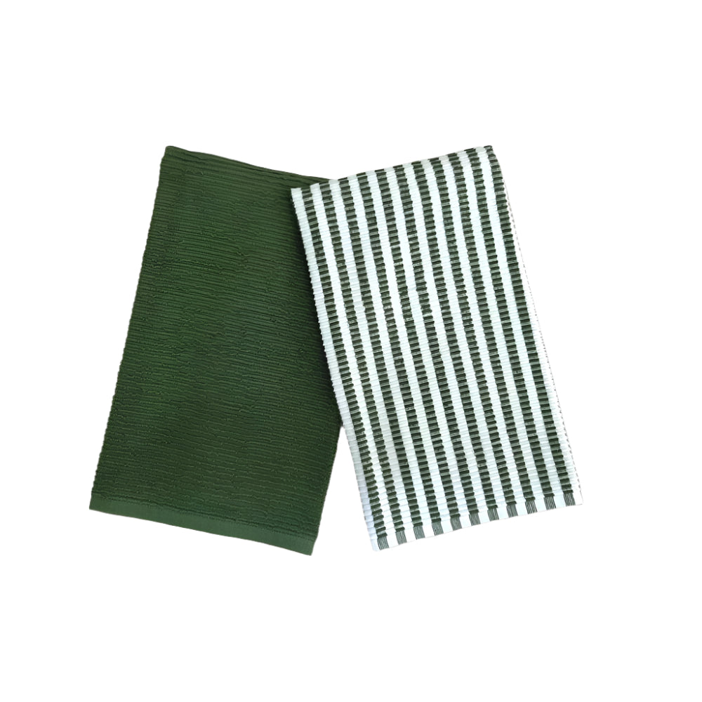 Ribbed Tea Towel Herb