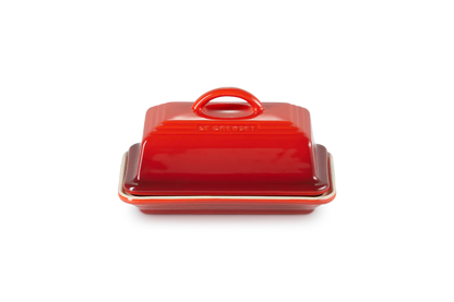 LC Butter Dish Cerise