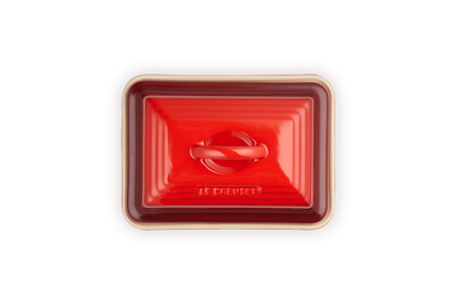 LC Butter Dish Cerise