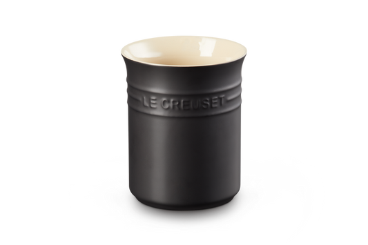 Small Utensil Jar Satin Black