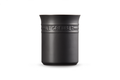Small Utensil Jar Satin Black